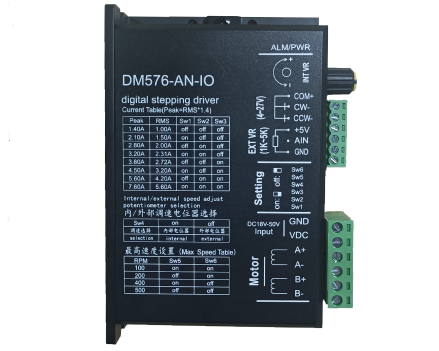 DM576-AN-IO接驳台步进驱动器，控制模拟量输···